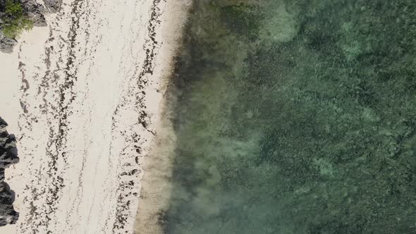 Empty Beach on Zanzibar Island Tanzania