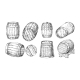 Wooden Barrel Sketch - GraphicRiver Item for Sale