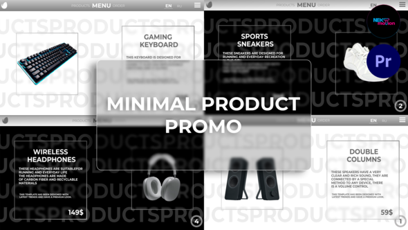 Minimal Product Promo | MOGRT