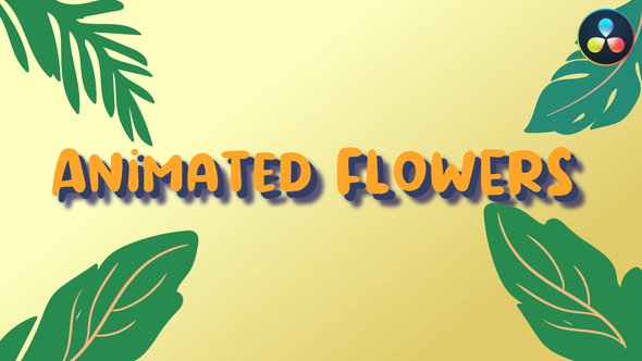 Animated Flowers for DaVinci Resolve