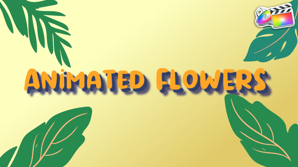 Animated Flowers for FCPX alt
