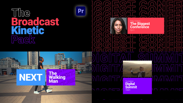 Broadcast Kinetic Pack for Premiere Pro