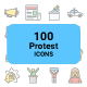 Protest icons - GraphicRiver Item for Sale