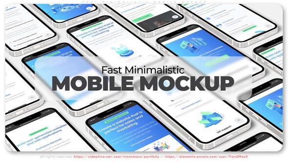 Fast Minimalistic Mobile Mockup