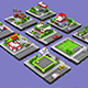 Cartoon Low Poly City - 9 Blocks - 3DOcean Item for Sale