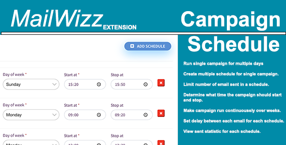 [Download] Campaign Scheduler for MailWizz EMA