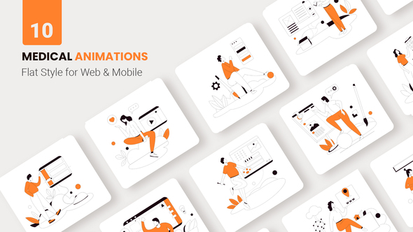 Website Design Animations - Flat Concept