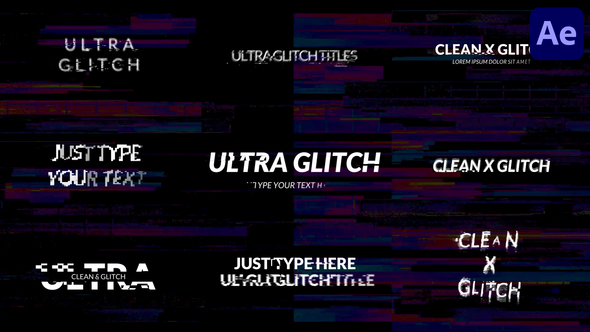 Simple Glitch Titles | After Effects alt