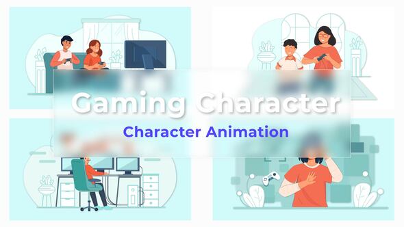 Gaming character Animated Scene Pack