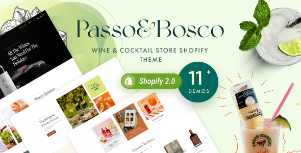 Passo Bosco  - Wine Shop and Planter Store Shopify Theme