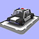 Cartoon Low Poly Police Car - 3DOcean Item for Sale