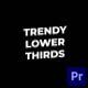 Trendy Lower Thirds - VideoHive Item for Sale