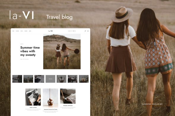 laVi - Travel Blog Elementor Template Kit