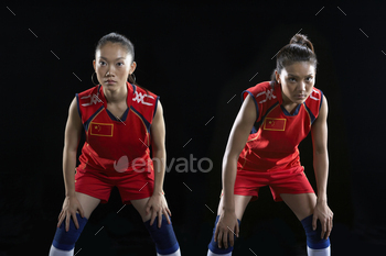 Portrait Of Volley Ball Players