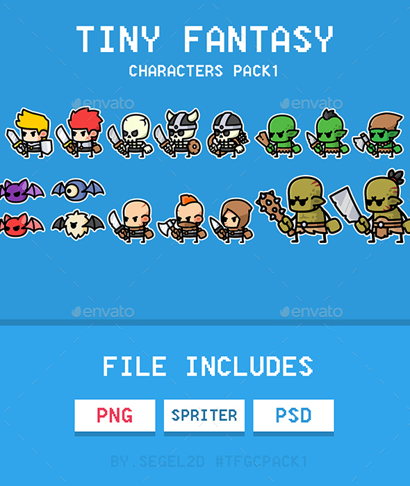 Tiny Fantasy Game Sprites Pack1