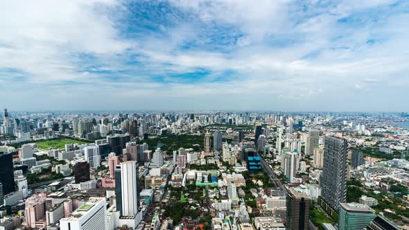 time lapse of Bangkok cityscape, Thailand