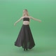 Dancing In The Shadow Spinning On The Green Screen Ballet Art By Dancing Girl 4 K Video Footage - VideoHive Item for Sale