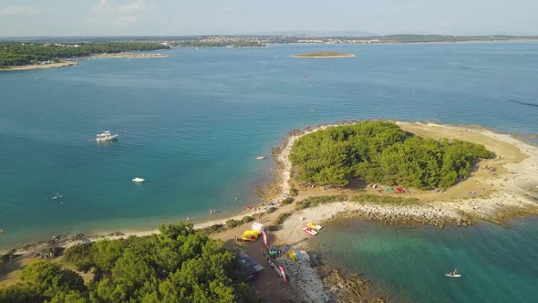 Surf Station On The Mediterranean Beach