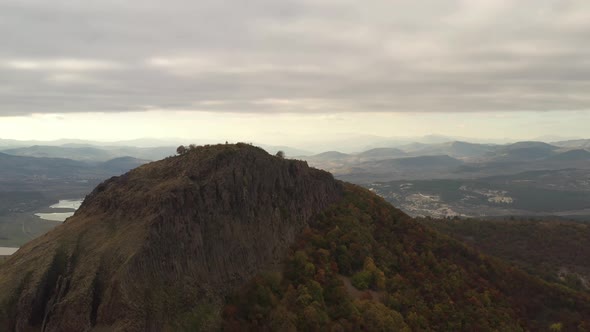 Drone Flight Over Monek Peak In Bulgaria 2