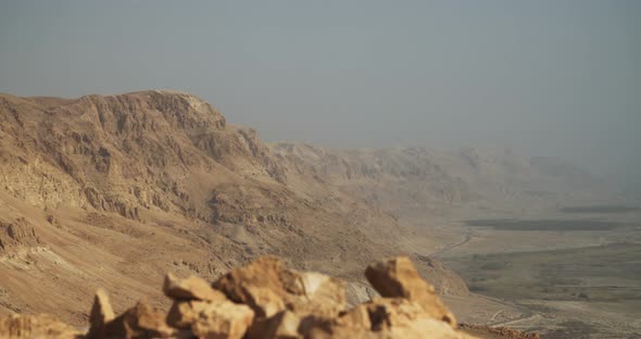 Desert clifs near the Dead Sea in Israel