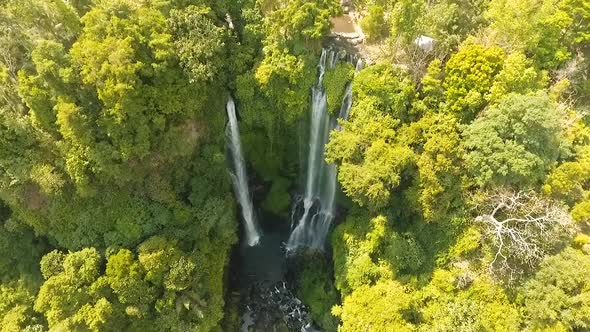 Beautiful Tropical Waterfall