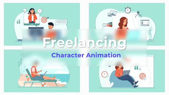 Freelancing Explainer And Animated Scene Pack