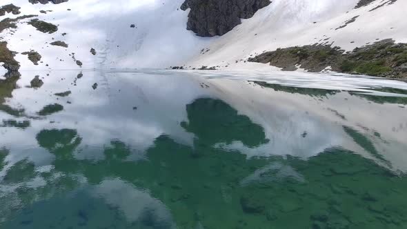 Mountain Lake in Spring