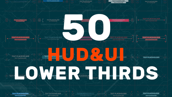 50 HUD UI Lower Thirds