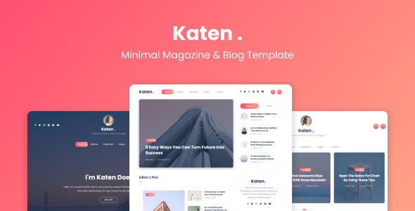 Katen - Minimal Blog & Magazine HTML Template