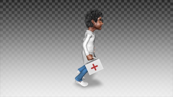 Cartoon Doctor    Runs To Help 1 alt