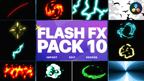 Flash FX Elements Pack 10 | DaVinci Resolve