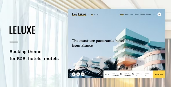 LeLuxe – Hotel WordPress Theme
