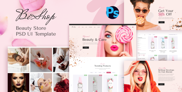 BeShop - Beauty Store PSD UI Template