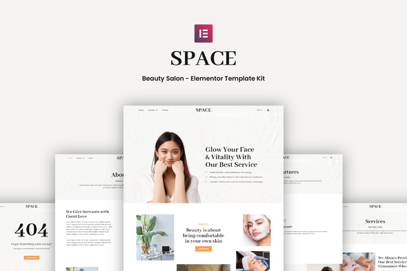 Space - Beauty Salon Elementor Pro Template Kit