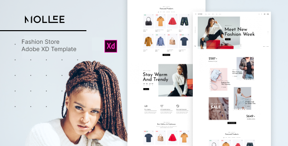 Mollee - Fashion Store XD UI Template