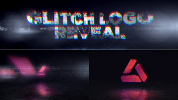 Glitch Logo Reveal alt