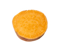 slice of tuber of sweet potato isolated on white - PhotoDune Item for Sale