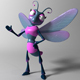 Cartoon Dragonfly RIGGED - 3DOcean Item for Sale