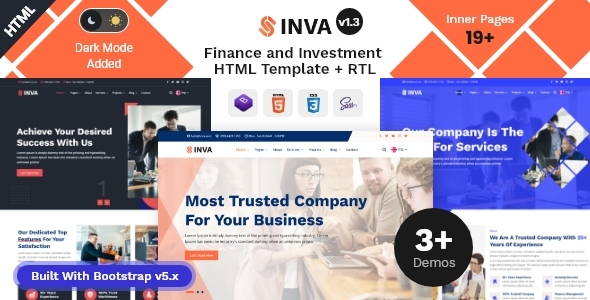 Inva – Finance & Investment Consulting HTML Template