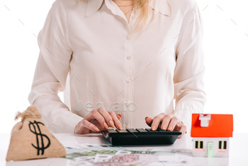 lated on white, mortgage concept