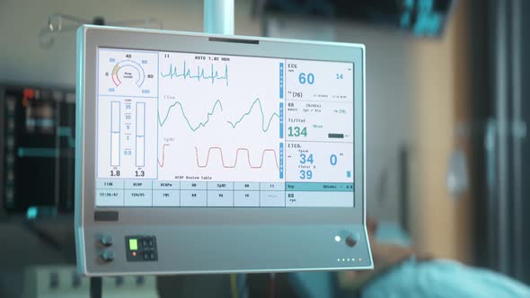 Medical equipment detecting the sudden death of the sick person in the ward alt