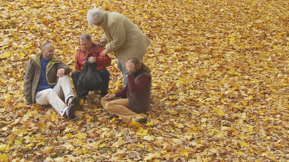 Family Taking a Break in Autumn Part I