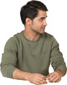a young man wearing a green shirt with a chain around his neck - PhotoDune Item for Sale