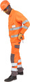 a worker in an orange suit and helmet looking down - PhotoDune Item for Sale