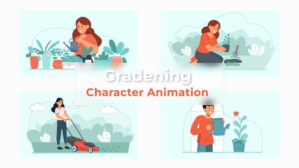 Gardening Animation Scene Pack