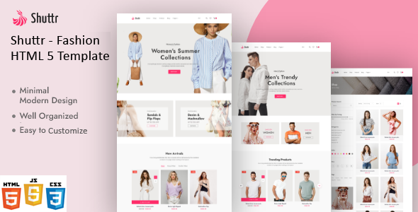 Shuttr - Fashion eCommerce HTML5 Template