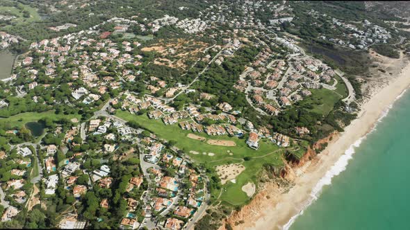 Faro City Located in Green Area at Atlantic Ocean Portugal Europe