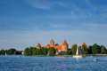 Trakai Island Castle in lake Galve, Lithuania - PhotoDune Item for Sale