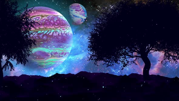 Fantasy Nature. Space Landscape