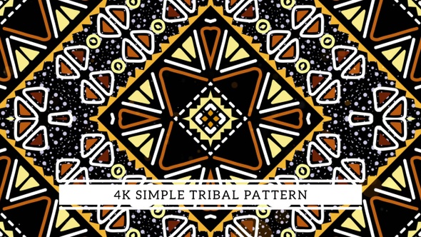 4K Simple Tribal Pattern